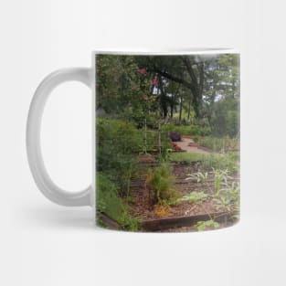 Peaceful Garden Plantation Setting with Plants and Vegetables Mug